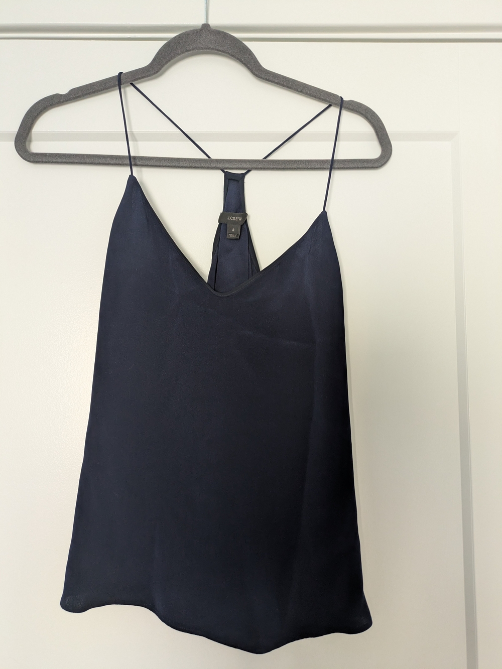 J. Crew Navy Silk Camisole